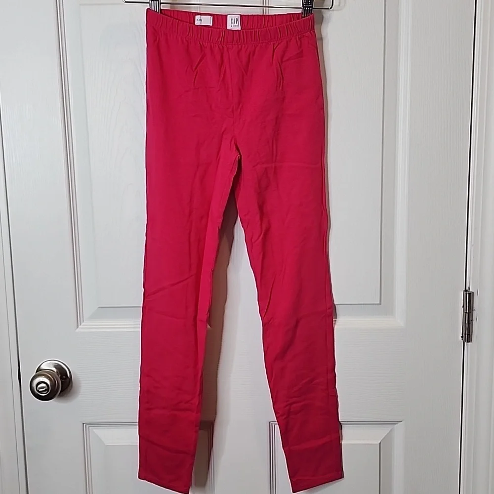 GAP Kids Heathered Gray and Pink Leggings 2 Piece Lot, Girls Size XL (12)